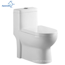 Aquacubic Modern Badezimmerwaschung Boden montierte einteilige Keramik-Toilette